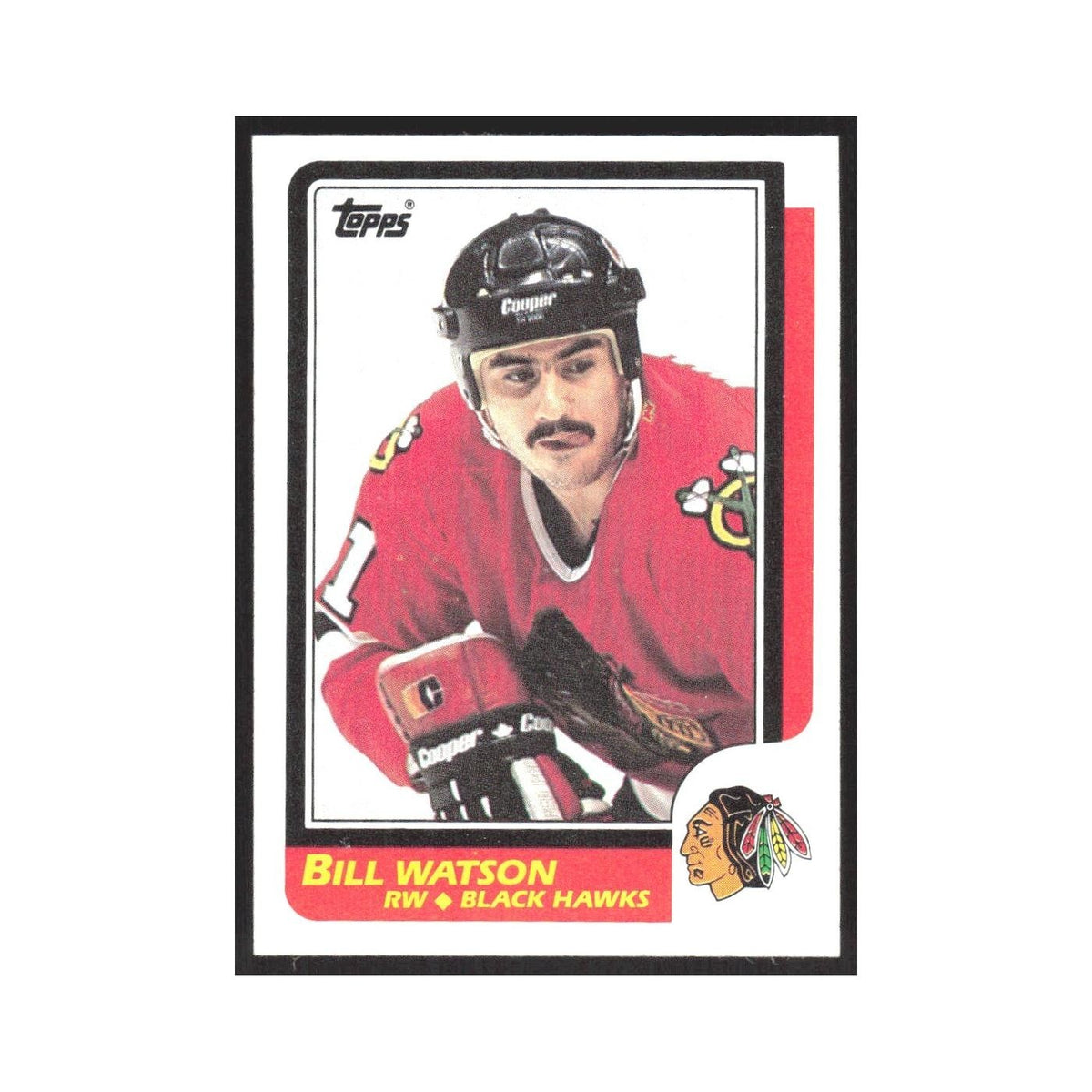 1986 Topps Bill Watson RC Chicago Blackhawks #151