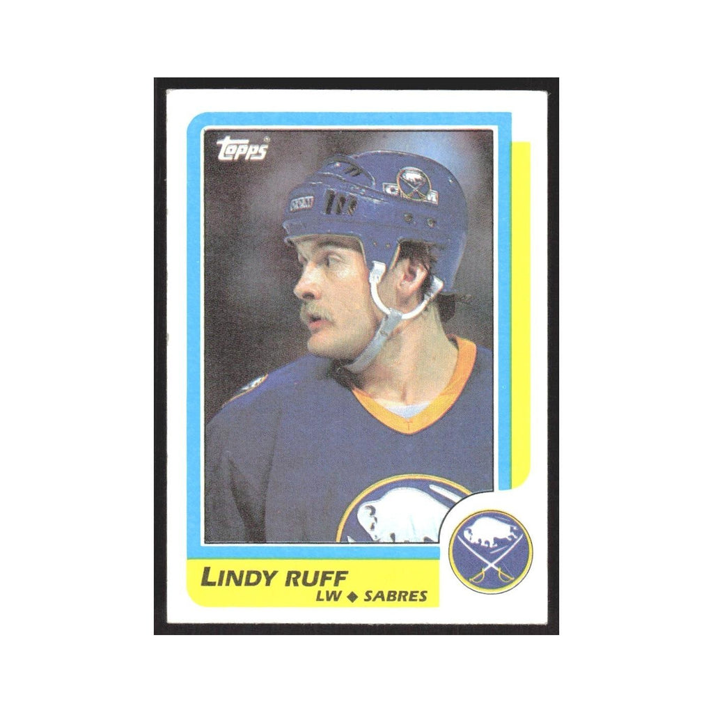 1986 Topps Lindy Ruff Buffalo Sabres #4