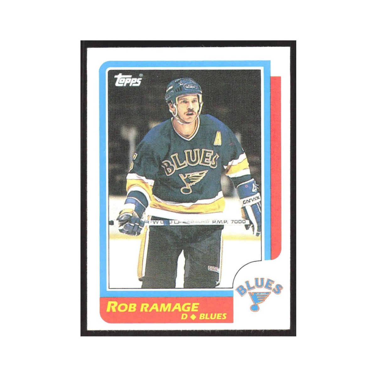 1986 Topps Rob Ramage St. Louis Blues #17
