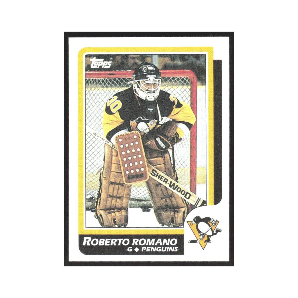 1986 Topps Roberto Romano Pittsburgh Penguins #152