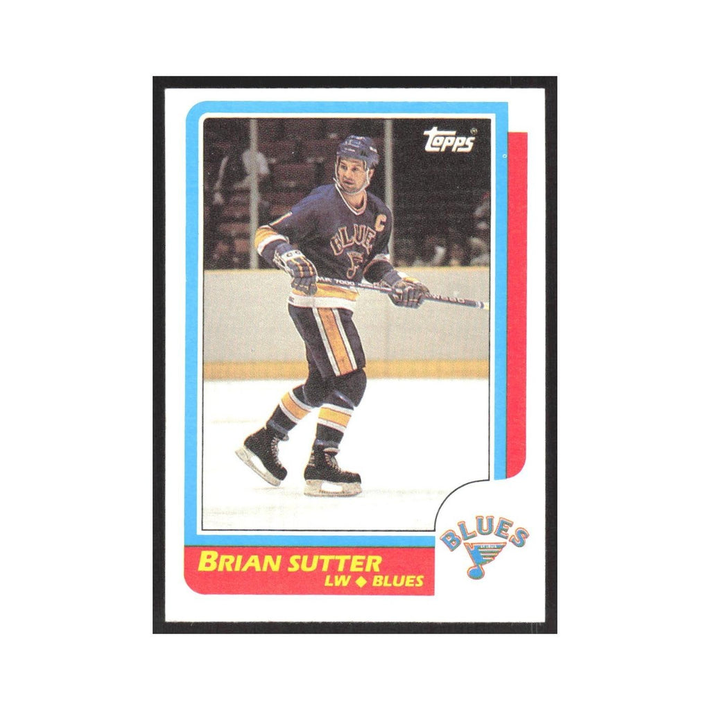 1986 Topps Brian Sutter St. Louis Blues #72
