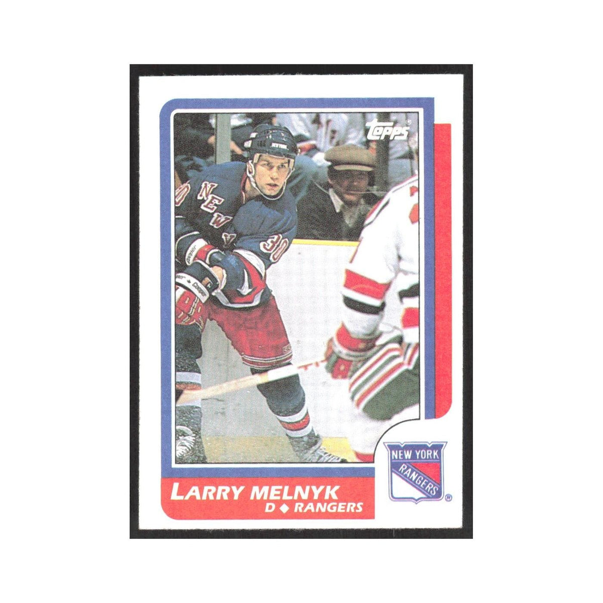 1986 Topps Larry Melnyk RC New York Rangers #95