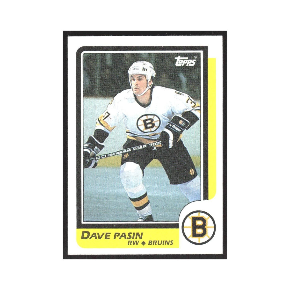 1986 Topps Dave Pasin RC Boston Bruins #76