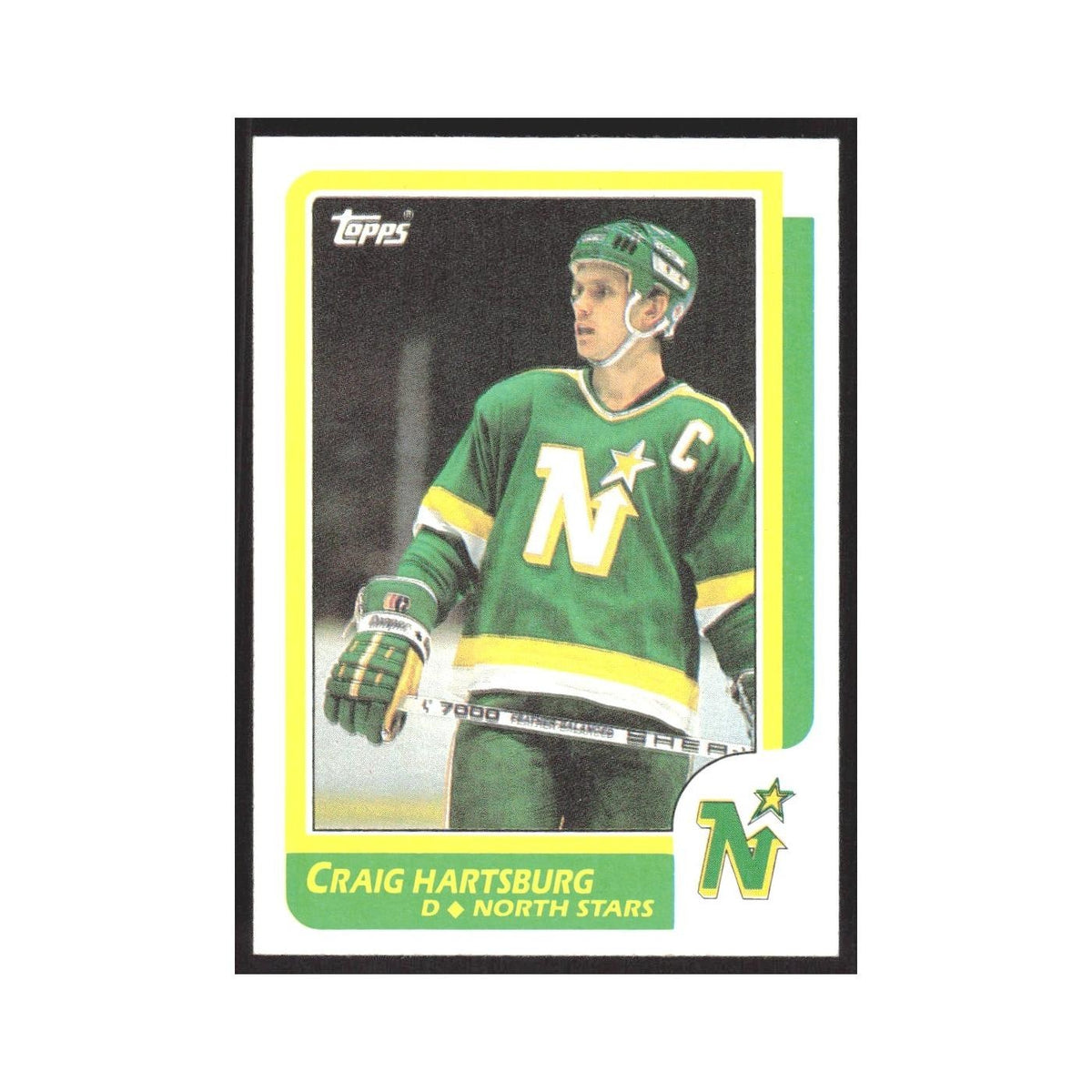 1986 Topps Craig Hartsburg Minnesota North Stars #12