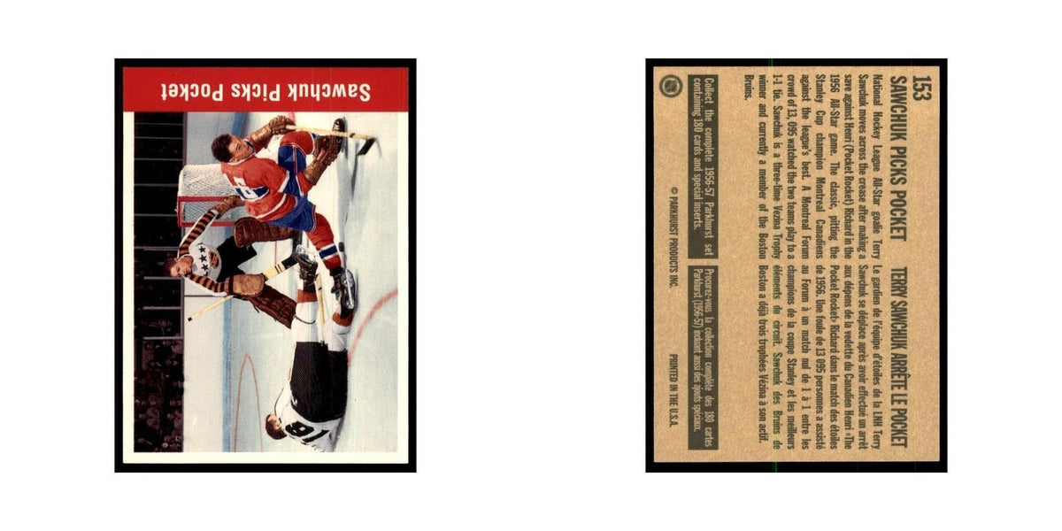 1994 Parkhurst Missing Link Sawchuck Picks Pocket Boston Bruins #153