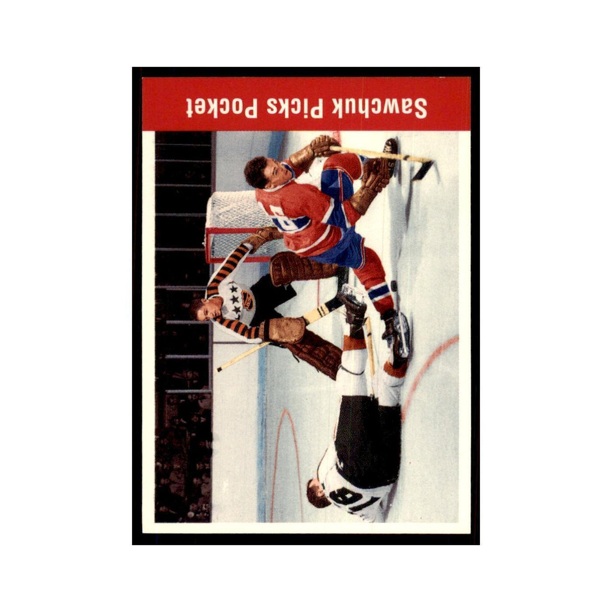 1994 Parkhurst Missing Link Sawchuck Picks Pocket Montreal Canadiens #153