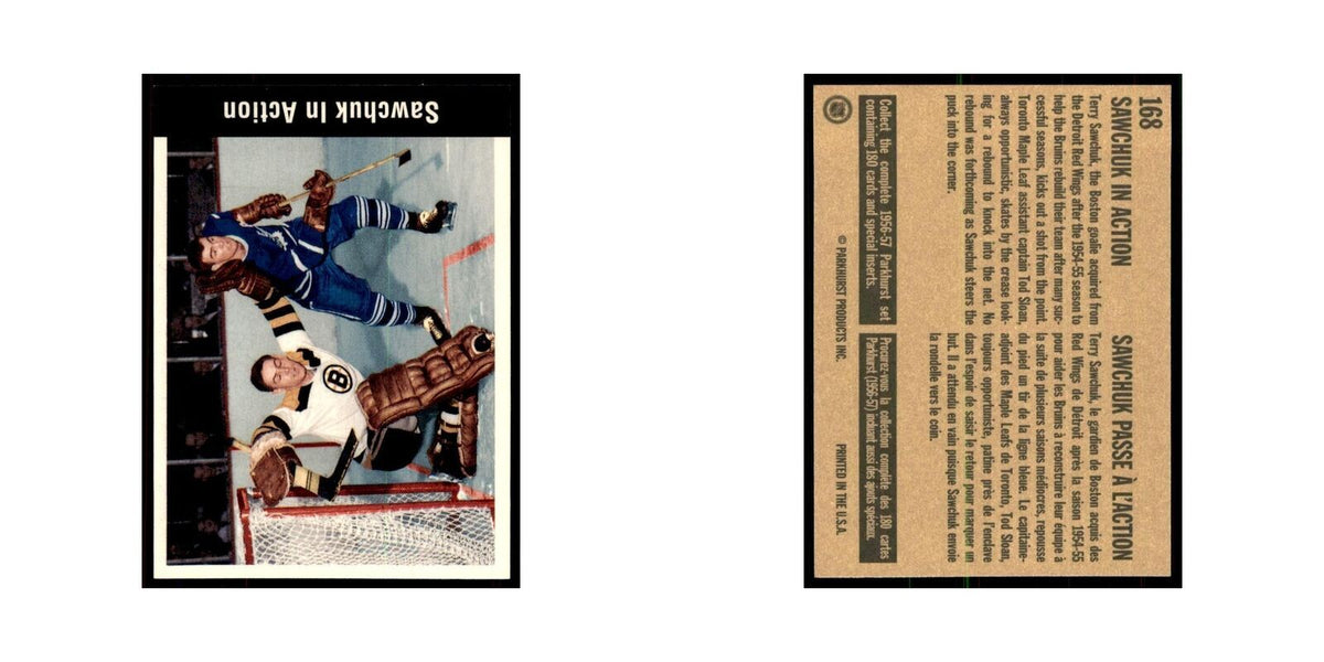 1994 Parkhurst Missing Link Sawchuk in Action Boston Bruins #168