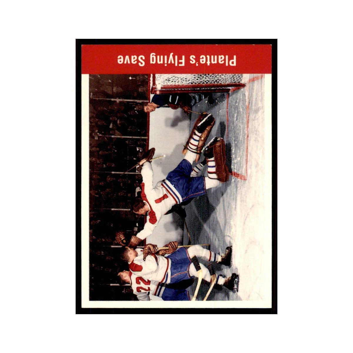 1994 Parkhurst Missing Link Plantes Flying Save Montreal Canadiens #163