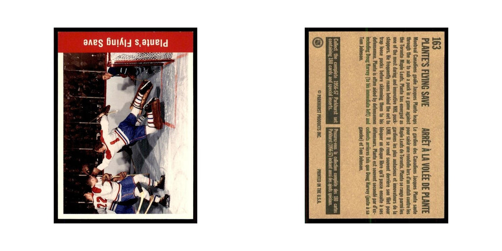 1994 Parkhurst Missing Link Plantes Flying Save Montreal Canadiens #163