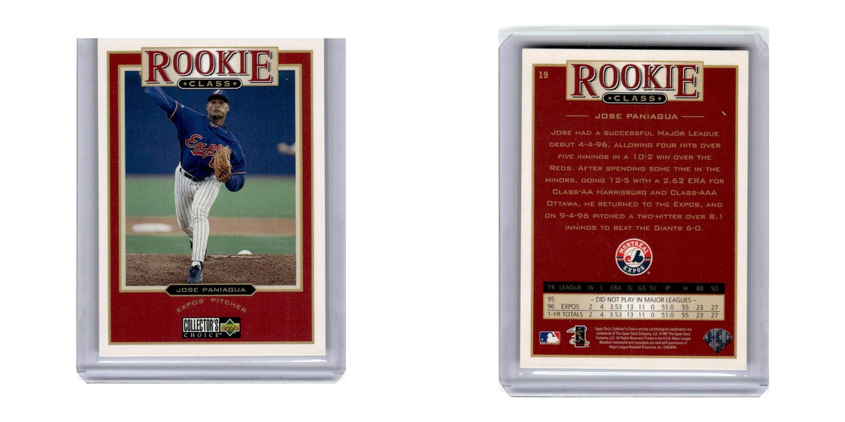 1997 Collector's Choice Rookie Class Jose Paniagua Montreal Expos #19