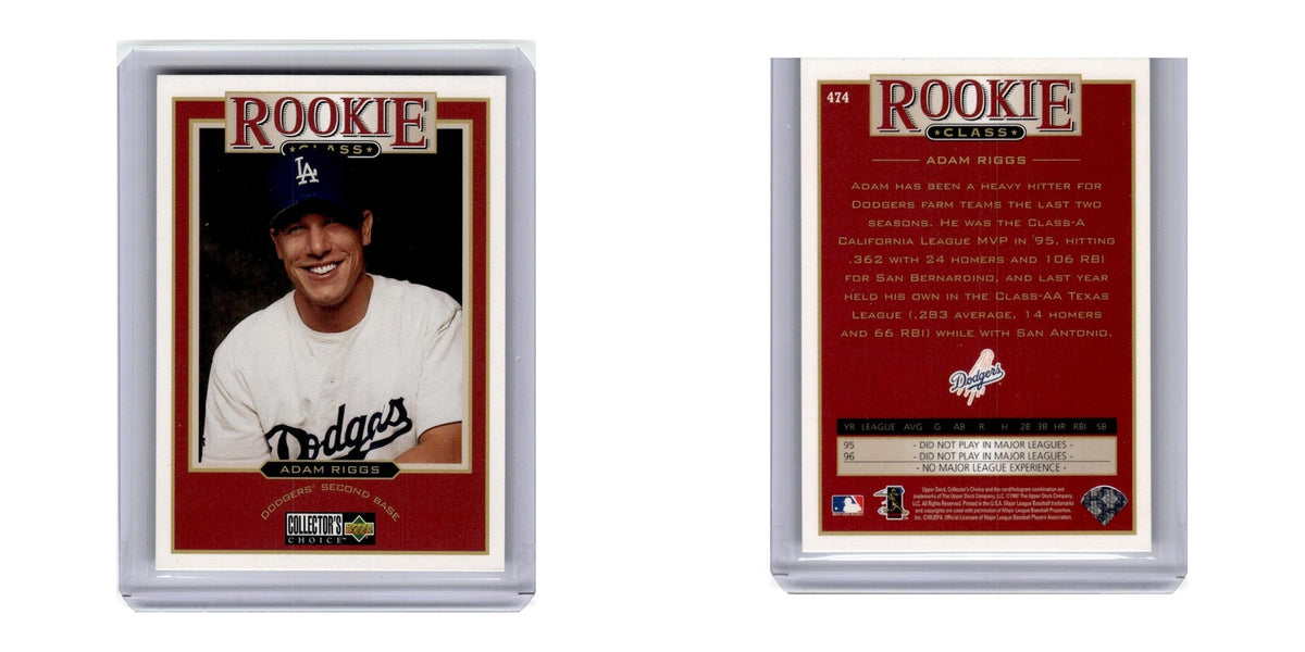 1997 Collector's Choice Rookie Class Adam Riggs Dodgers #474