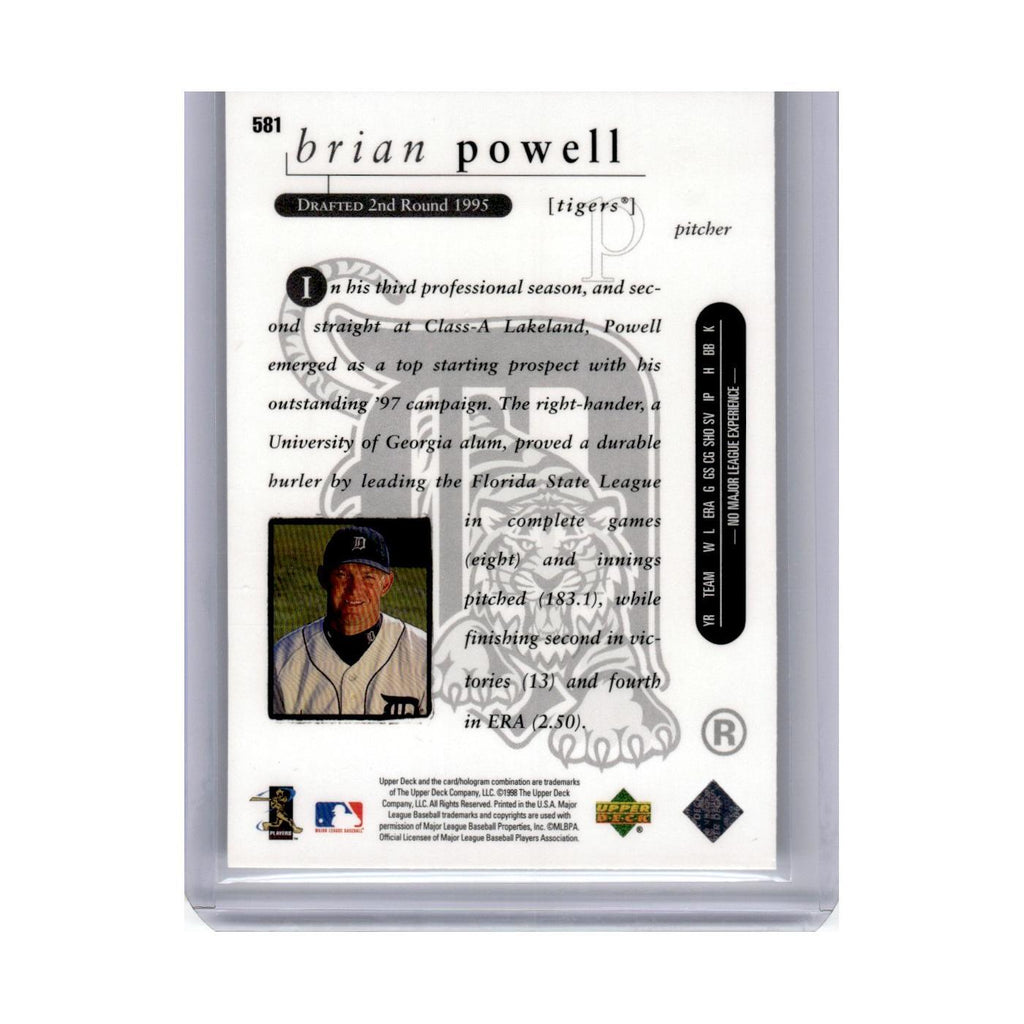 1998 Upper Deck Brian Powell Tigers #581