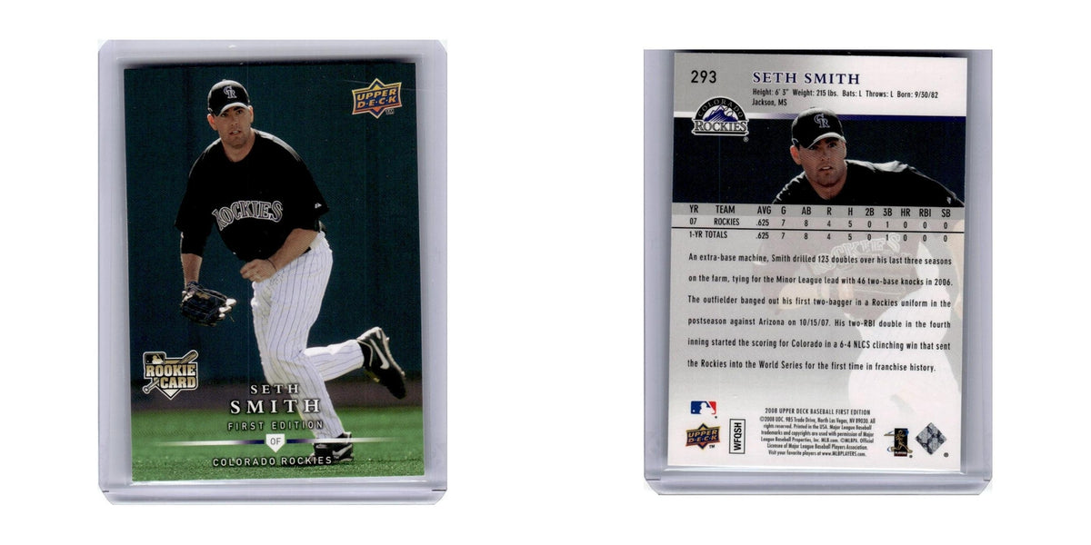 2008 Upper Deck First Edition Seth Smith RC Rockies #293