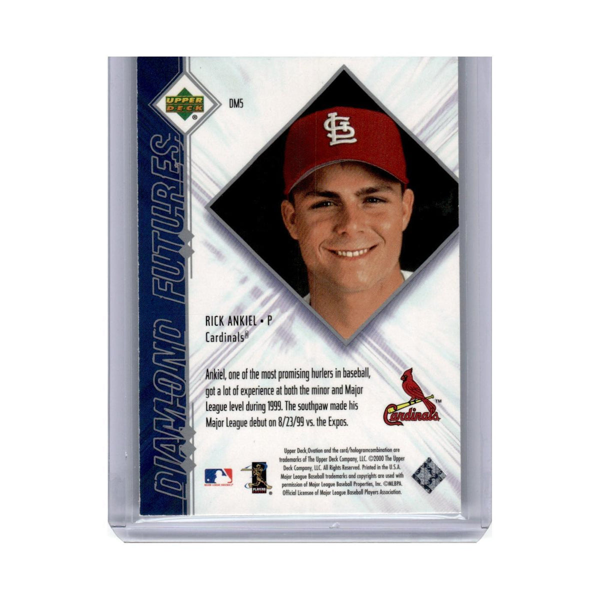 2000 Upper Deck Ovation Diamond Futures Rick Ankiel Cardinals #DM5