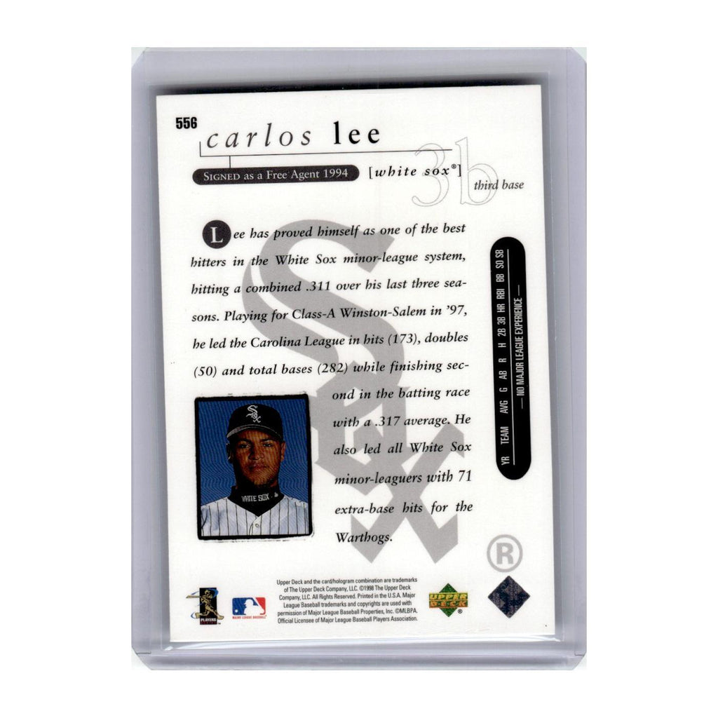 1998 Upper Deck Carlos Lee RC White Sox #556