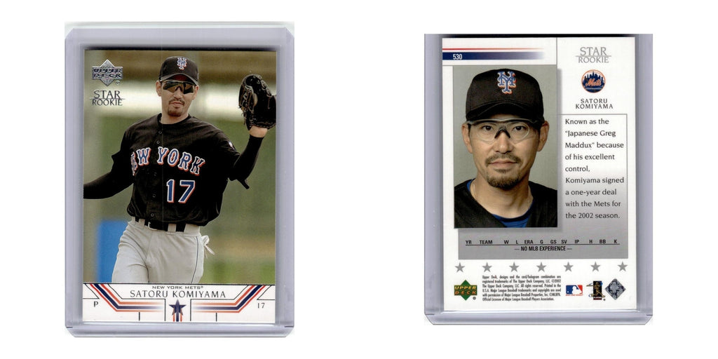 2002 Upper Deck Satoru Komiyama RC Mets #530