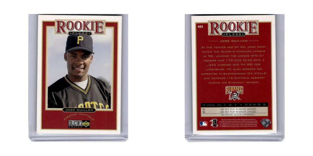 1997 Collector's Choice Rookie Class Jose Guillen Pirates #465