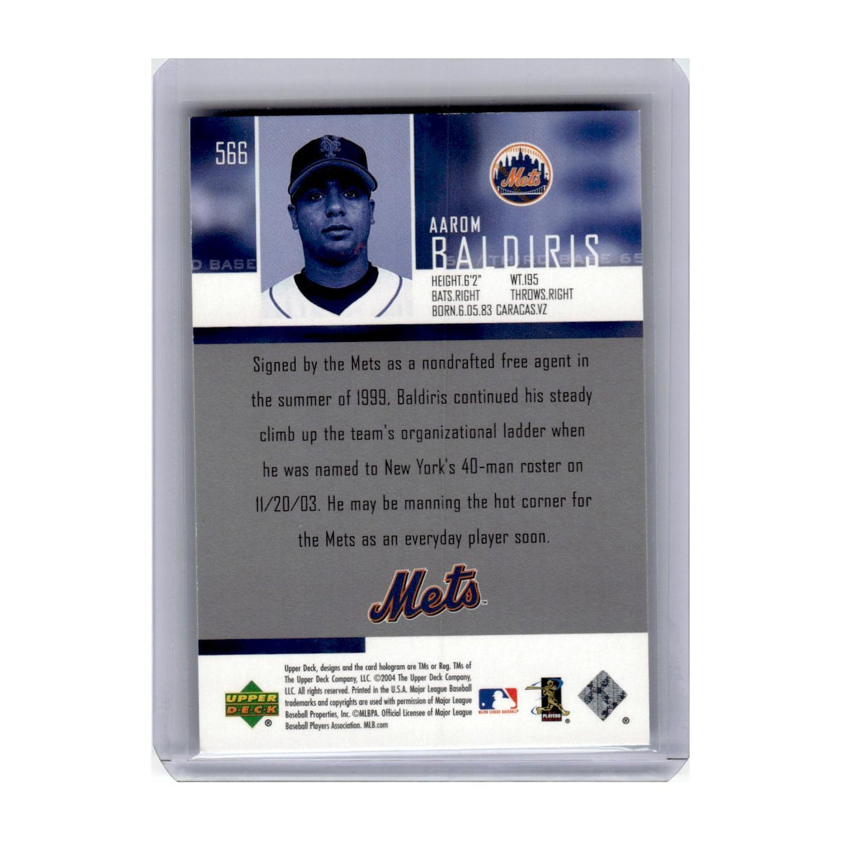2004 Upper Deck Star Rookies Aarom Baldiris Mets #566