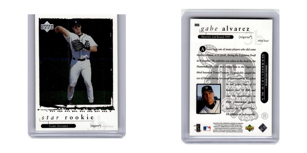 1998 Upper Deck Star Rookies Gabe Alvarez Tigers #555