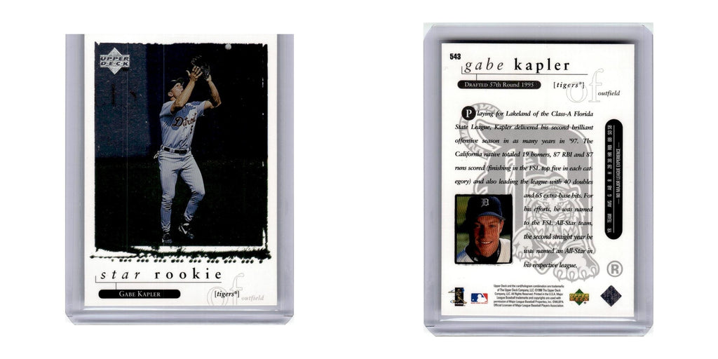 1998 Upper Deck Gabe Kapler RC Tigers #543