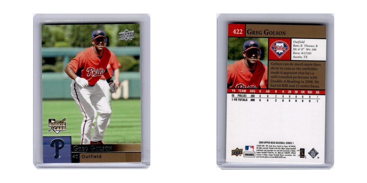 2009 Upper Deck Greg Golson Phillies #422
