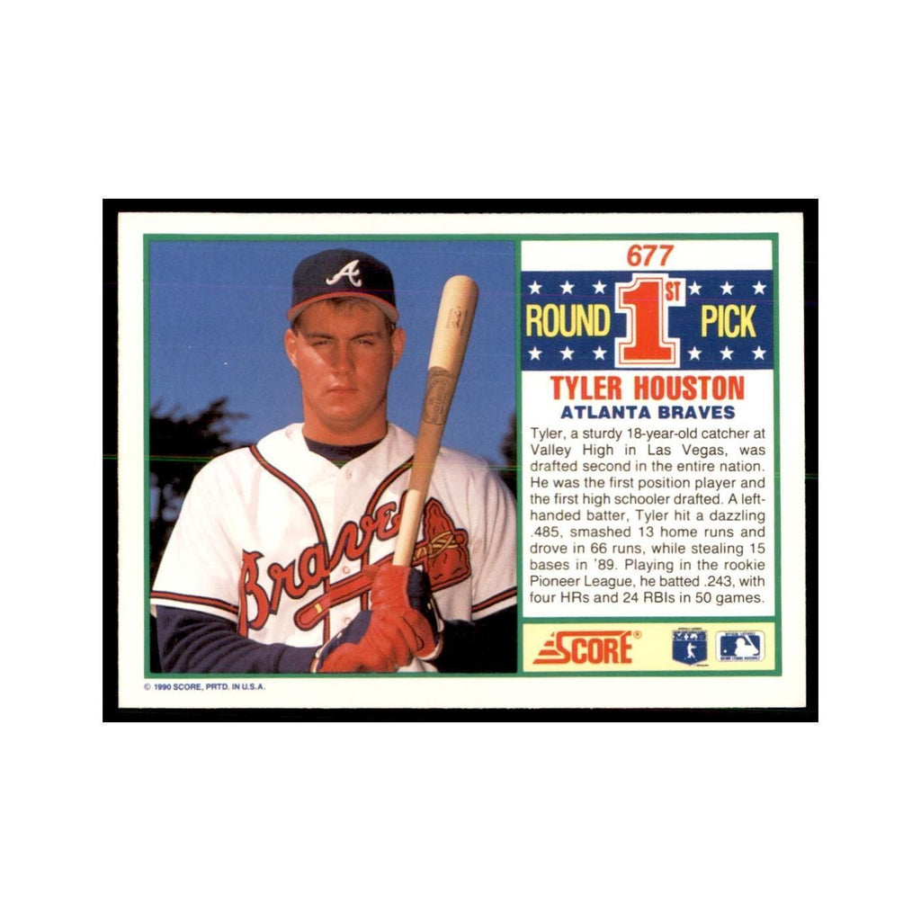 1990 Score Tyler Houston Baseball Cards #677