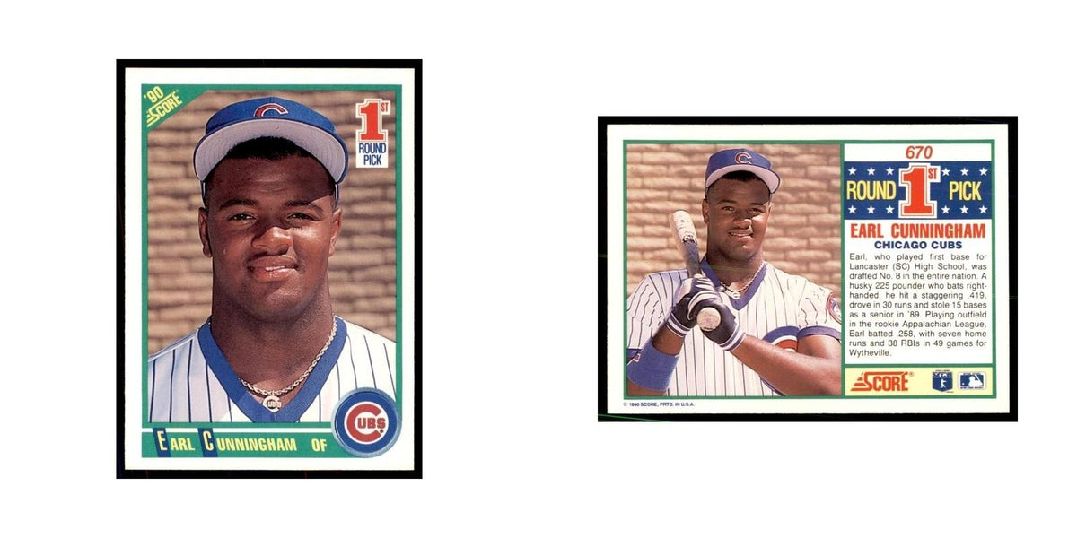 1990 Score Earl Cunningham Baseball Cards #670