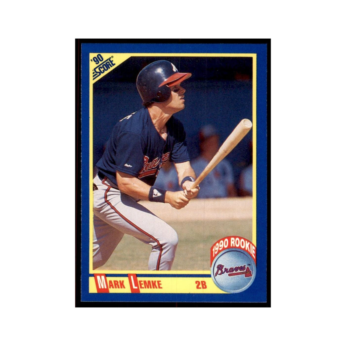 1990 Score Mark Lemke Baseball Cards #593