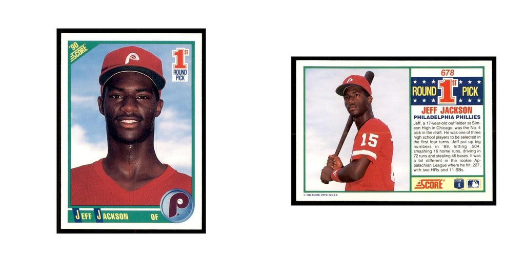 1990 Score Jeff Jackson Baseball Cards #678