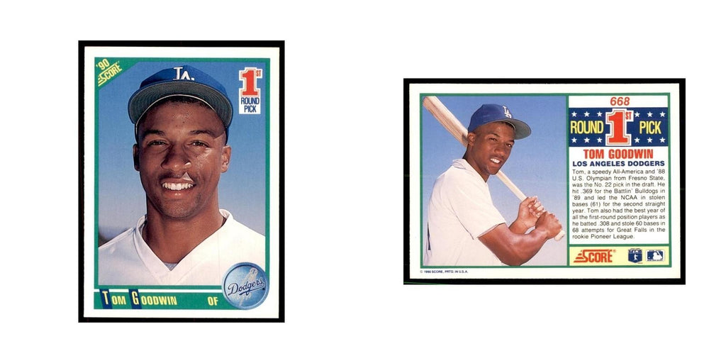 1990 Score Tom Goodwin Baseball Cards #668