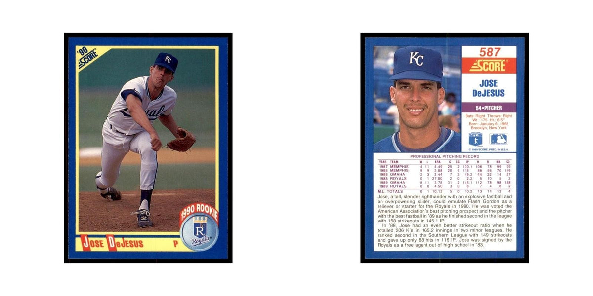 1990 Score Jose DeJesus Baseball Cards #587