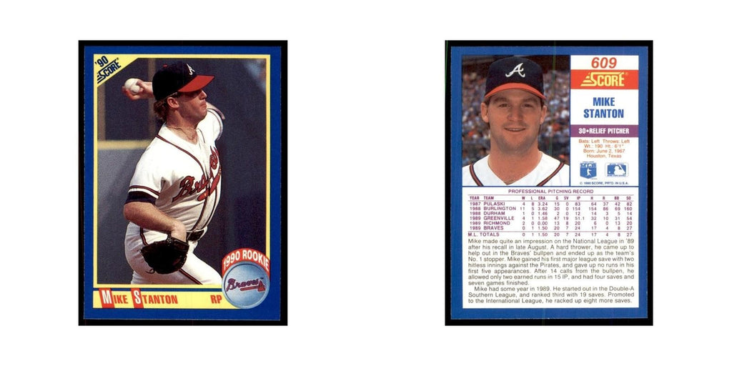 1990 Score Mike Stanton Baseball Cards #609