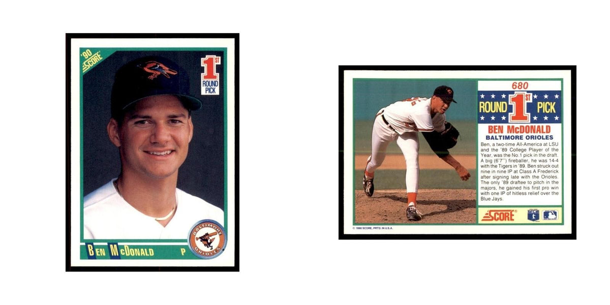 1990 Score Ben McDonald Baseball Cards #680