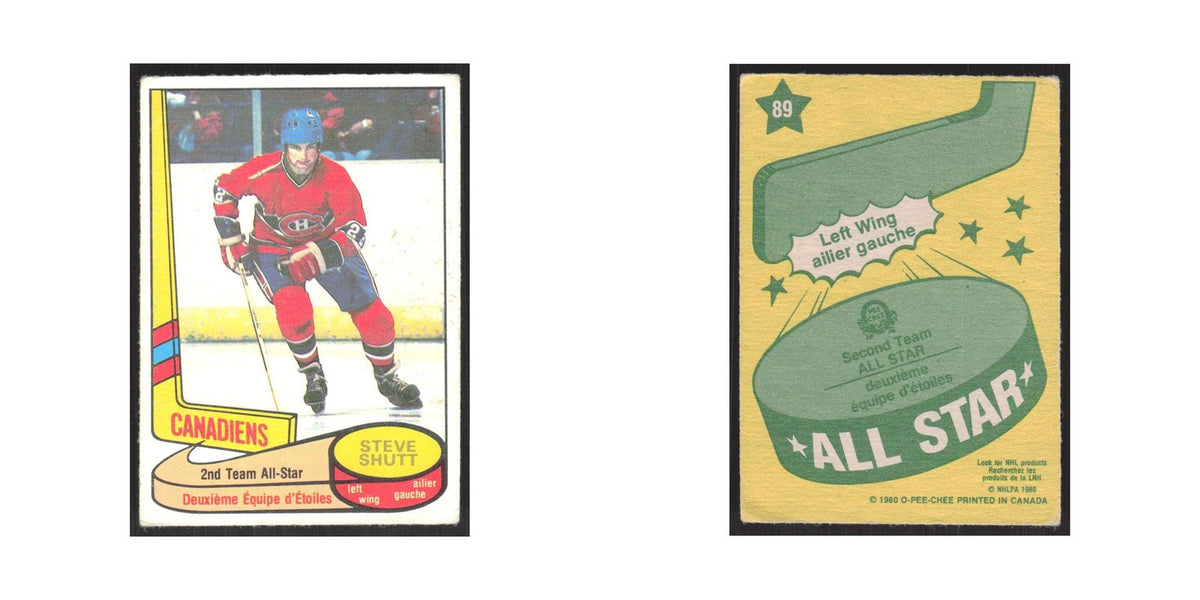 1980 O-Pee-Chee Steve Shutt Montreal Canadiens #89