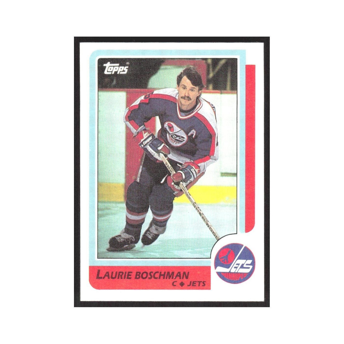 1986 Topps Laurie Boschman Winnipeg Jets #184