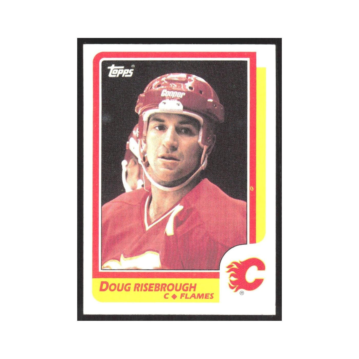 1986 Topps Doug Risebrough Calgary Flames #196