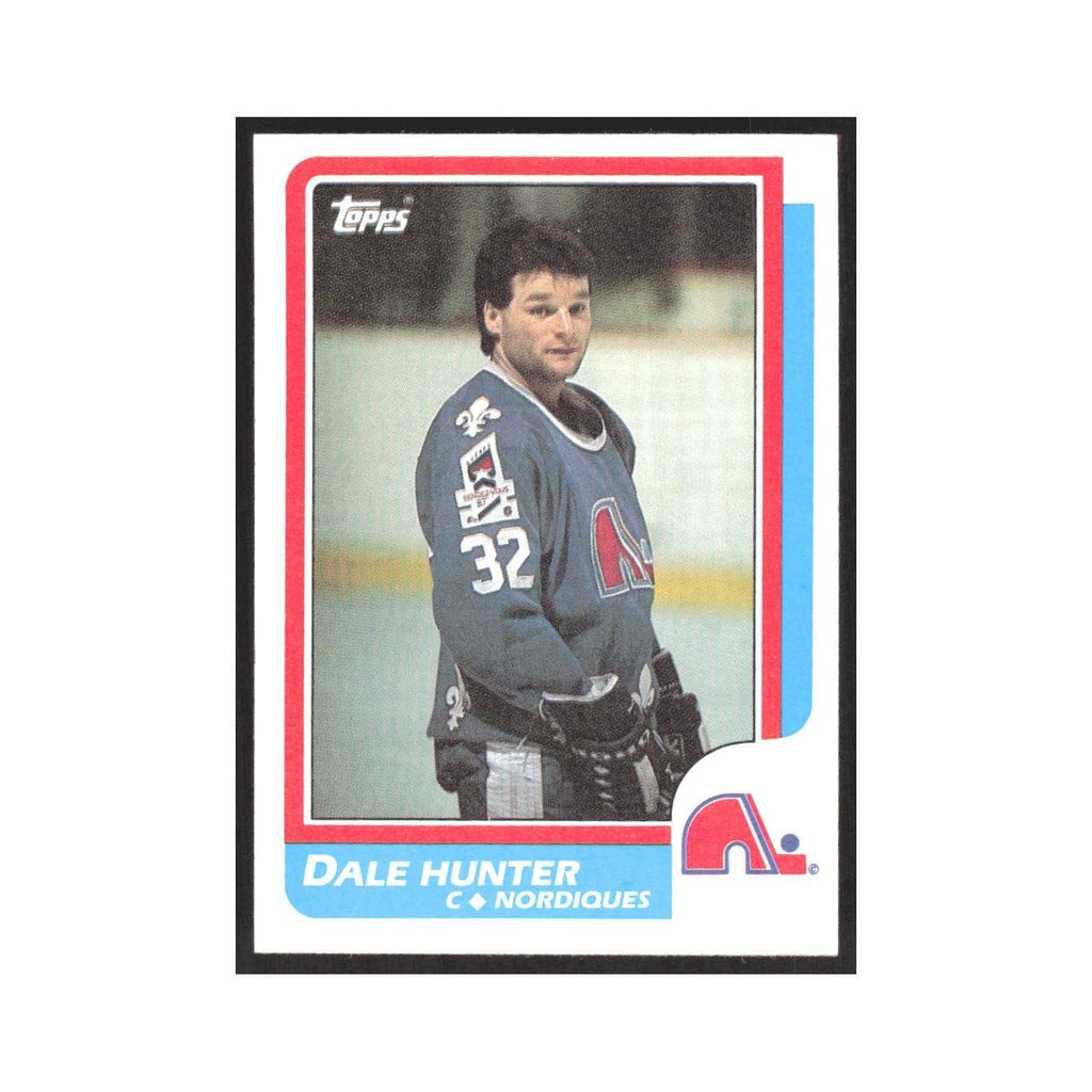 1986 Topps Dale Hunter Quebec Nordiques #192