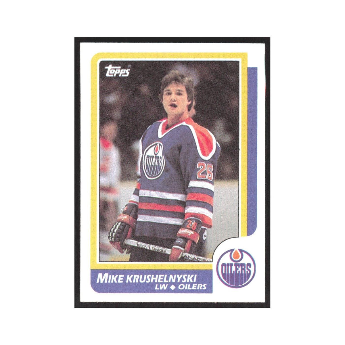 1986 Topps Mike Krushelnyski Edmonton Oilers #193