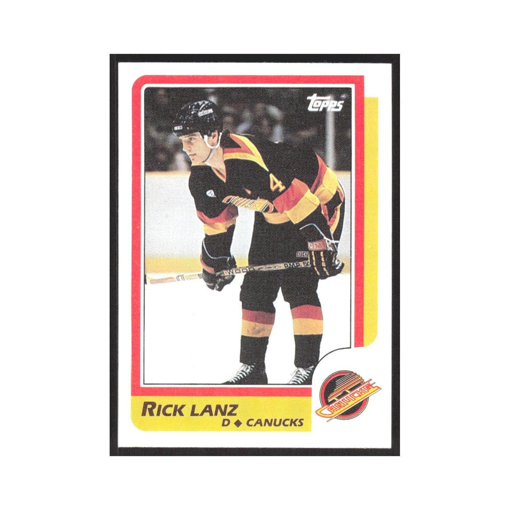 1986 Topps Rick Lanz Vancouver Canucks #179