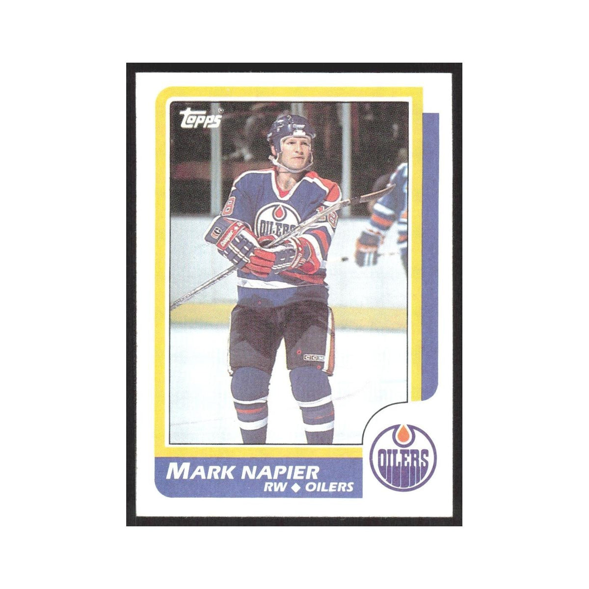 1986 Topps Mark Napier Edmonton Oilers #183