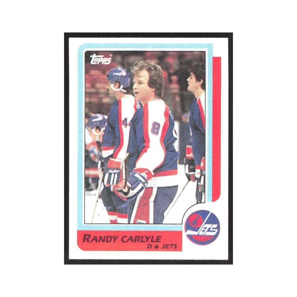1986 Topps Randy Carlyle Winnipeg Jets #144