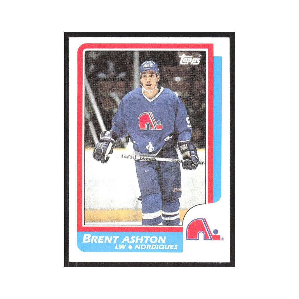 1986 Topps Brent Ashton Quebec Nordiques #181