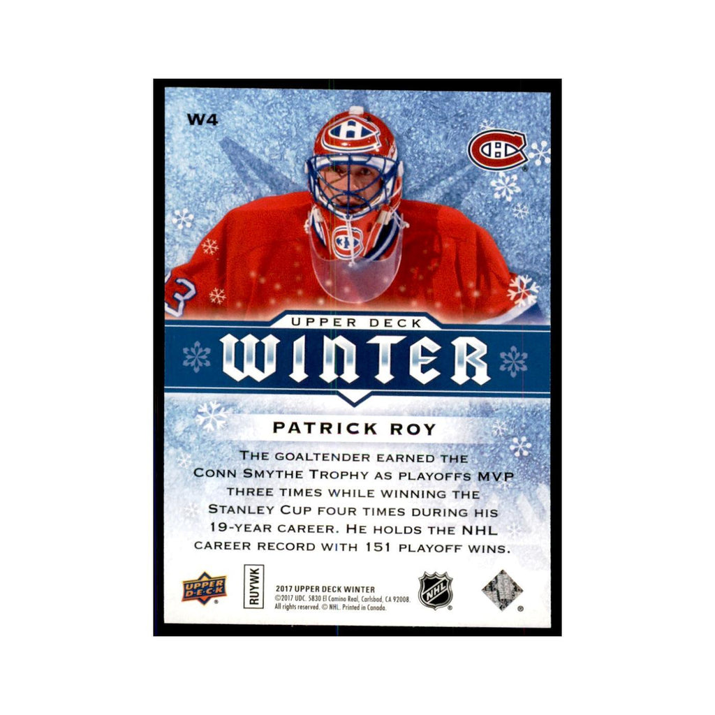 2017 Upper Deck Winter Patrick Roy Hockey Cards #W4