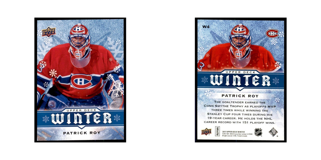 2017 Upper Deck Winter Patrick Roy Hockey Cards #W4