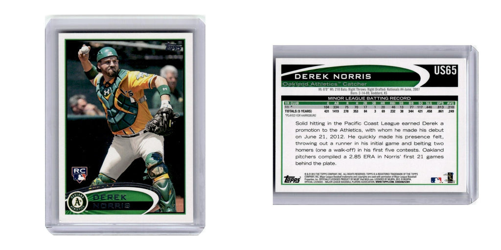 2012 Topps Update Derek Norris RC Athletics #US65