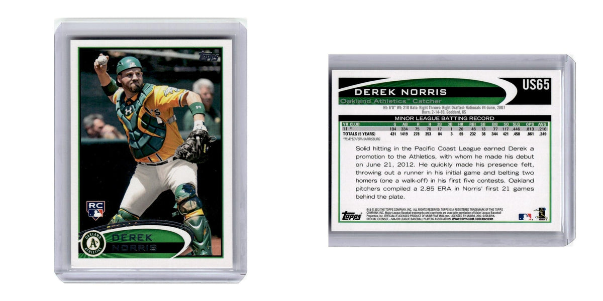 2012 Topps Update Derek Norris RC Athletics #US65