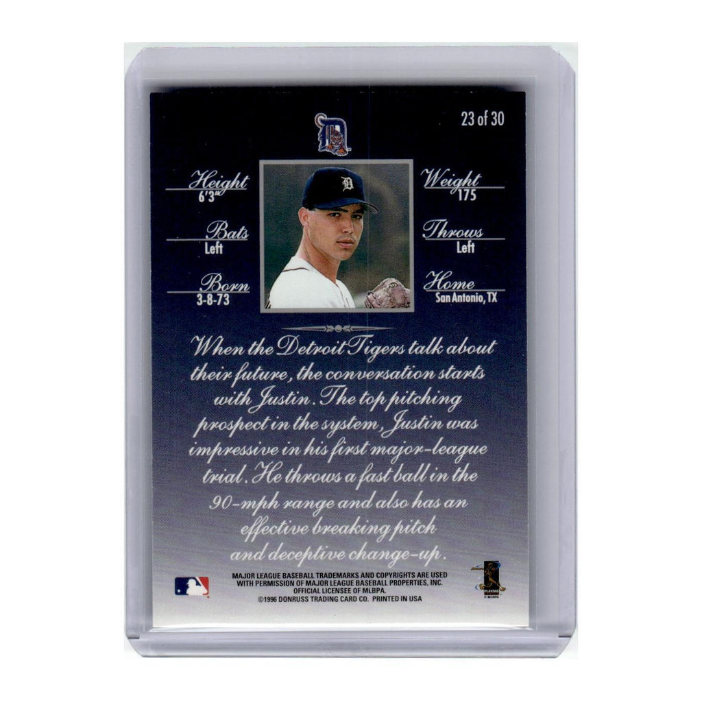 1996 Donruss Rated Rookie Justin Thompson Tigers #23