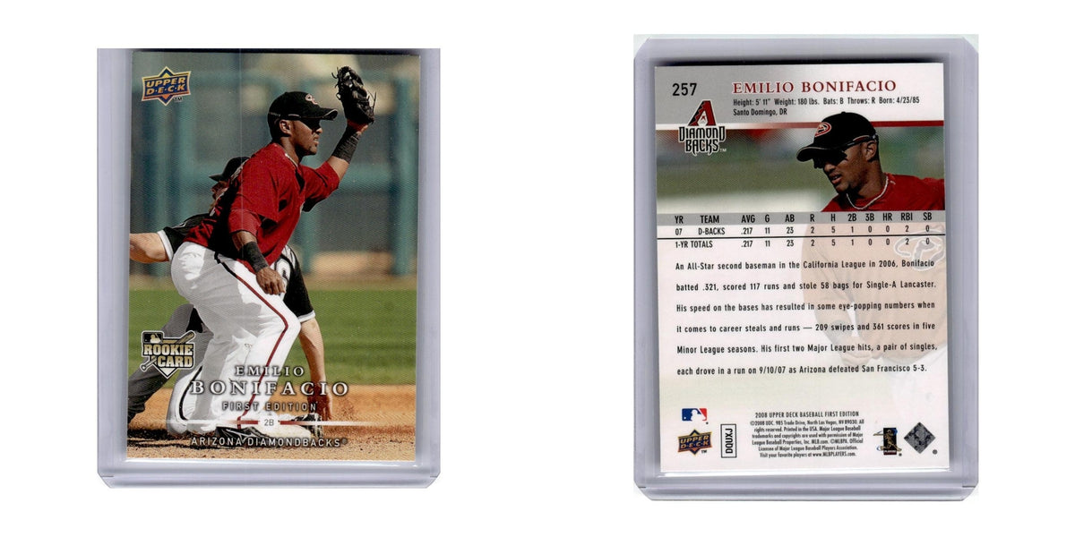 2008 Upper Deck First Edition Emilio Bonifacio RC Diamondbacks #257