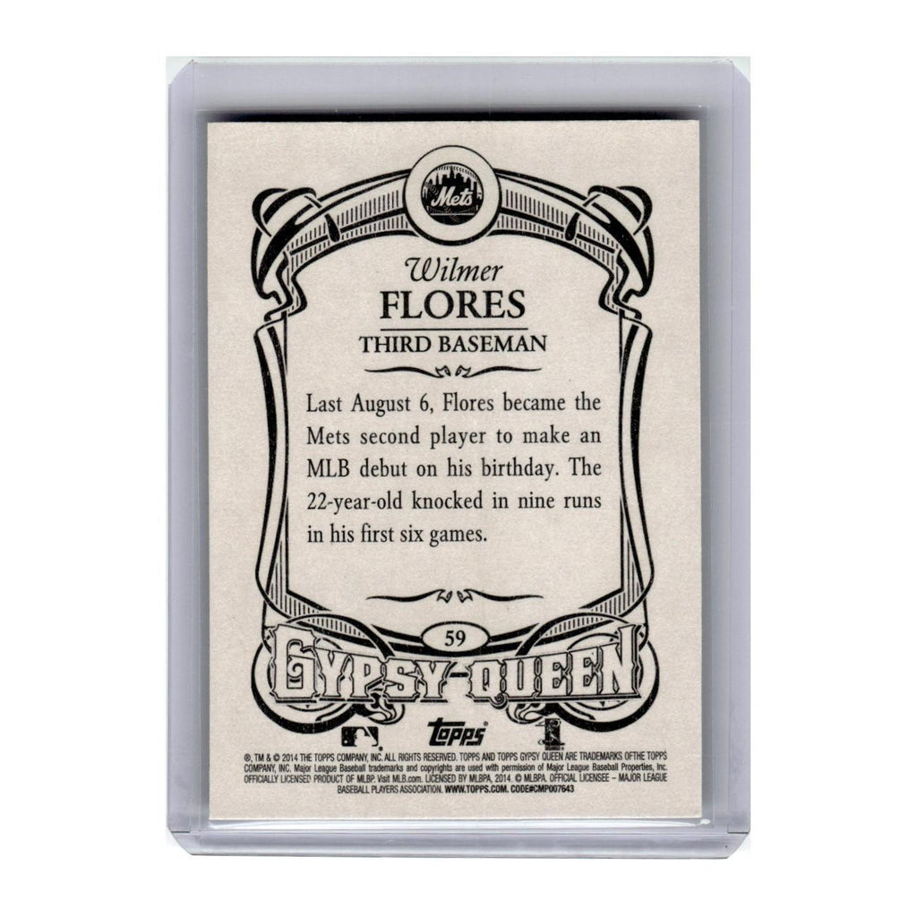 2014 Topps Gypsy Queen Wilmer Flores RC Mets #59