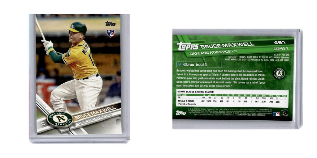 2017 Topps Bruce Maxwell RC Athletics #461